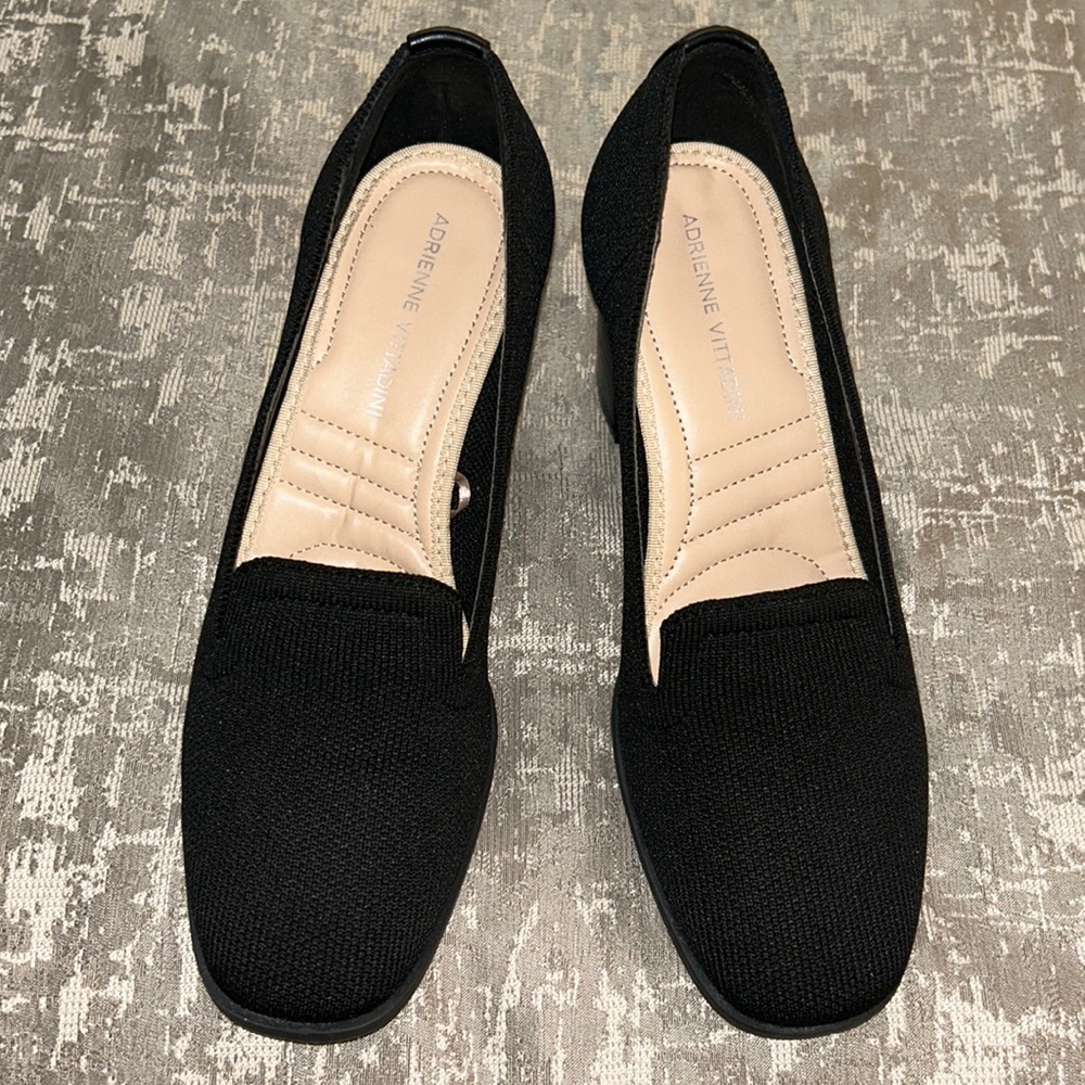 Adrienne Vittadini Women’s Black Heeled Shoes, US Size 7.5 - EUC